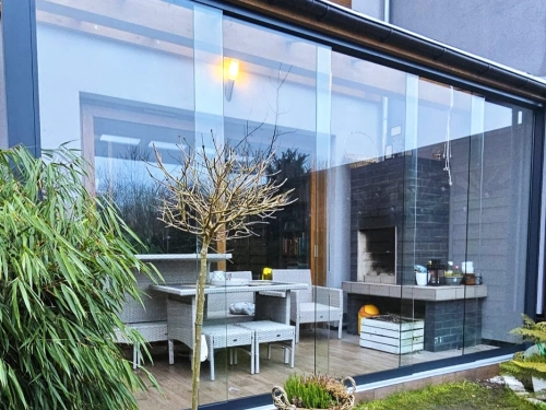 Realizacja 79 - Zabudowa tarasu - system szyb - Szczecin